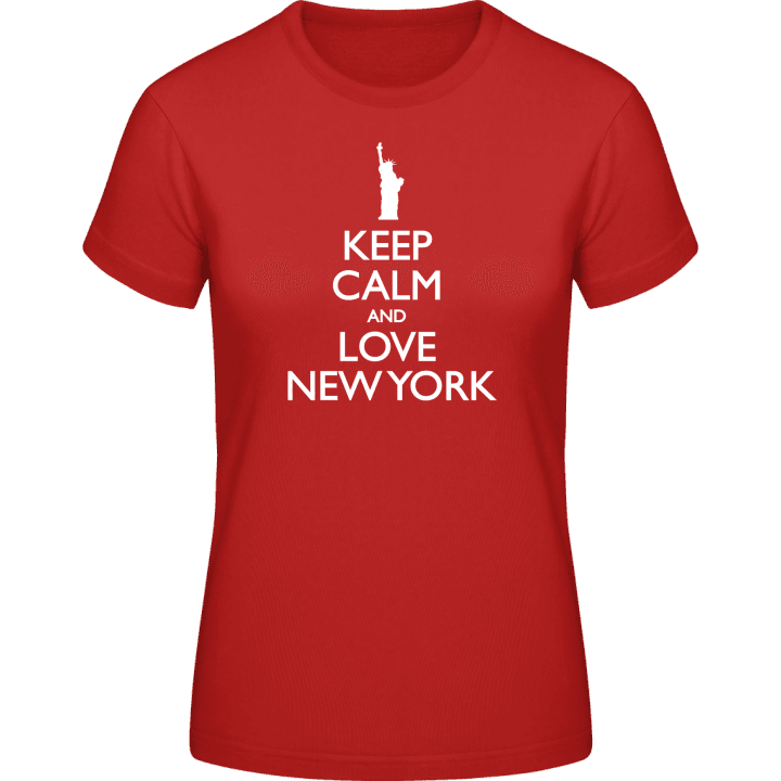 Statue Of Liberty Keep Calm And Love New York T-shirt för kvinnor 0 image