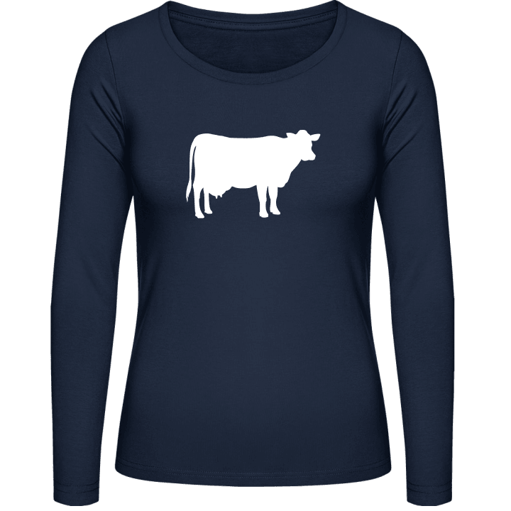 Cow white Women long Sleeve Shirt 0 image