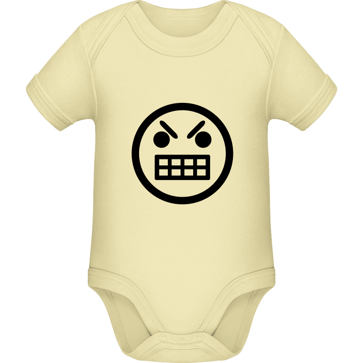 Mad Smiley Baby romper kostym contain pic