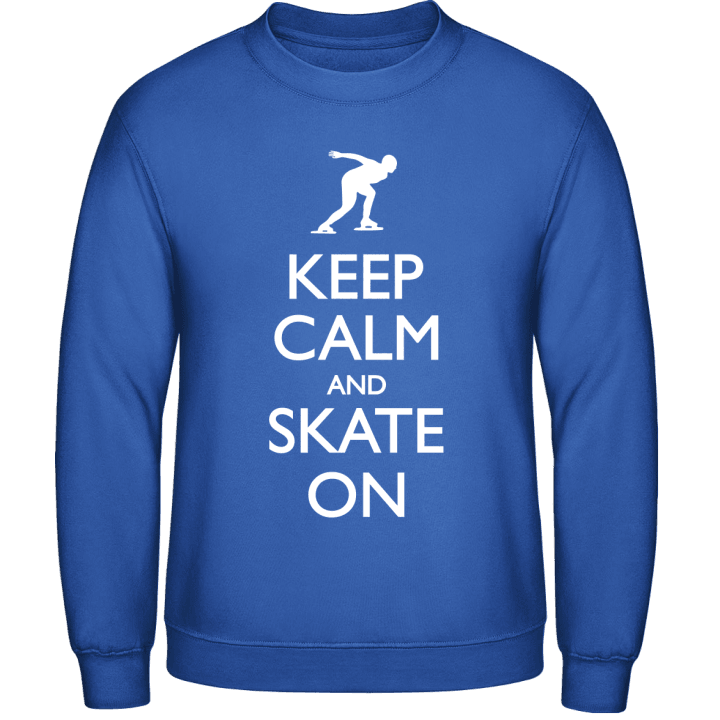 Keep Calm Speed Skating Sweatshirt contain pic