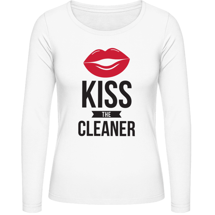 Kiss The Cleaner Vrouwen Lange Mouw Shirt contain pic