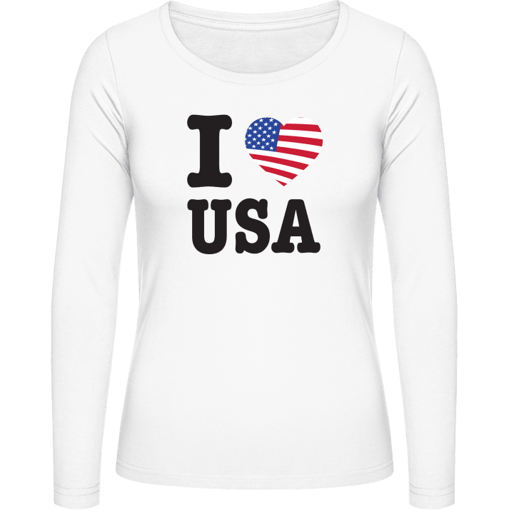 I Love USA Vrouwen Lange Mouw Shirt contain pic