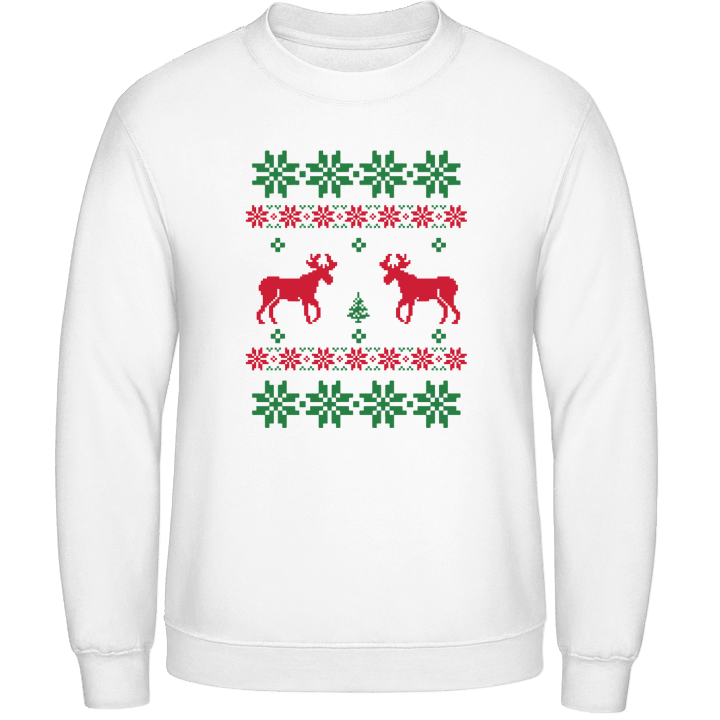 Winter Pattern Deer Sweatshirt 0 image