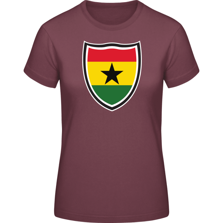 Ghana Flag Shield T-skjorte for kvinner contain pic