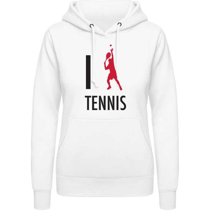 I Love Tennis Frauen Kapuzenpulli contain pic