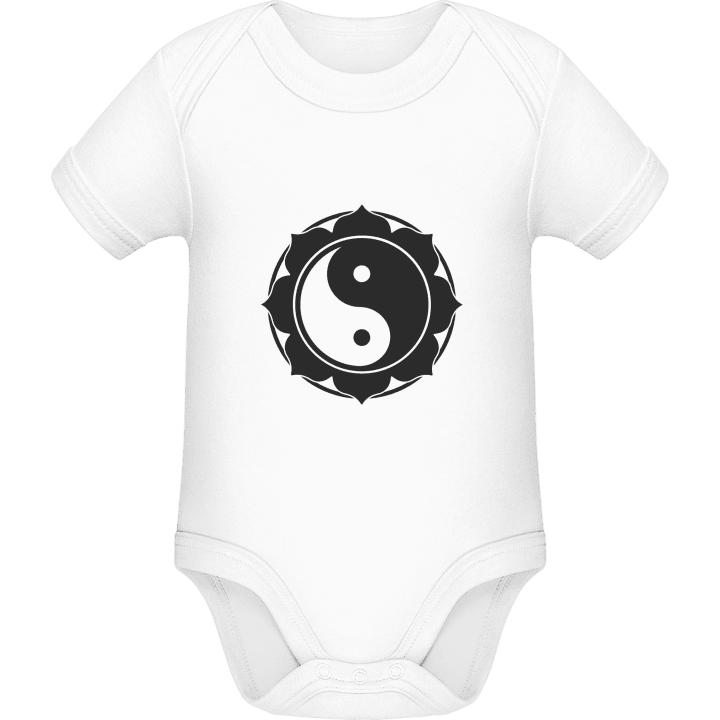 Yin And Yang Flower Baby Romper contain pic