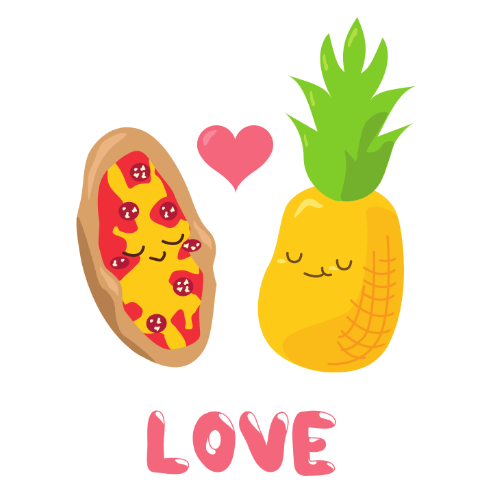 Pizza Pineapple Love T-shirt för barn 0 image