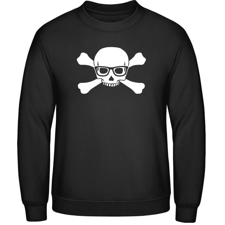Skull With Glasses Sweatshirt contain pic