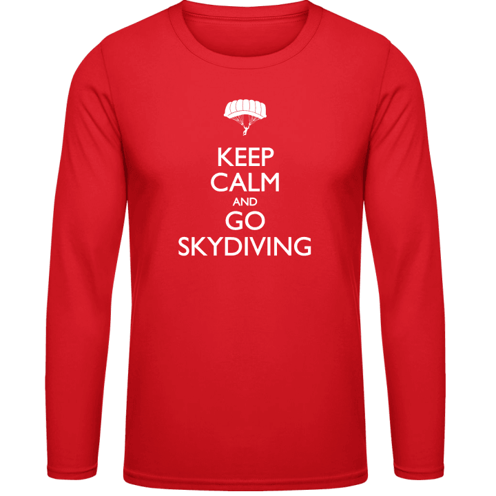 Keep Calm And Go Skydiving T-shirt à manches longues contain pic