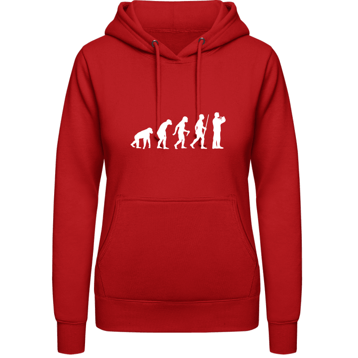 French Horn Player Evolution Vrouwen Hoodie contain pic