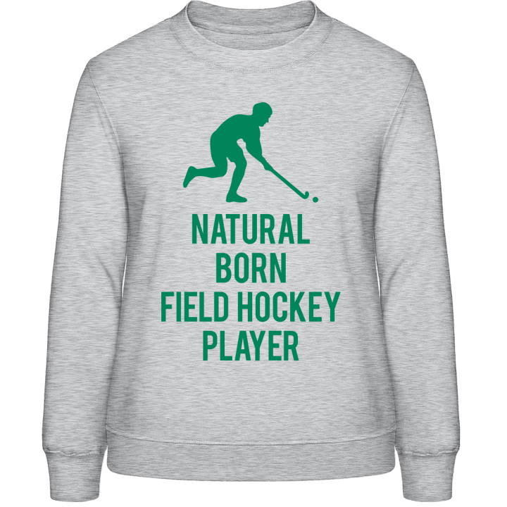 Natural Born Field Hockey Player Genser for kvinner contain pic