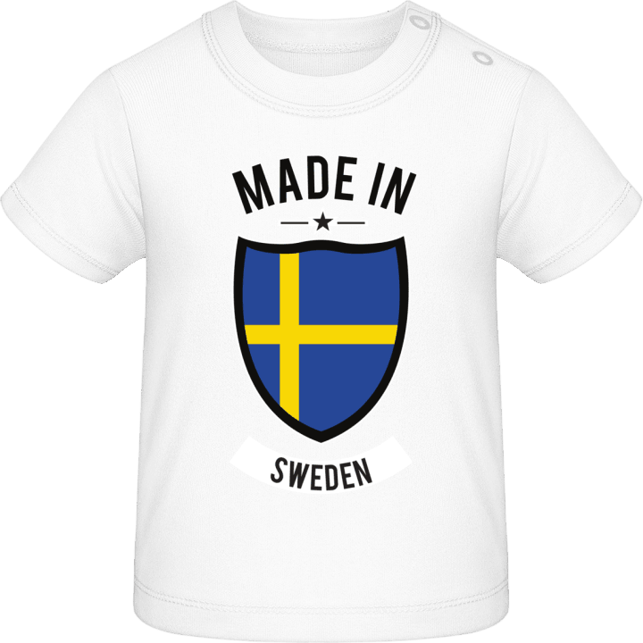 Made in Sweden Baby T-skjorte contain pic