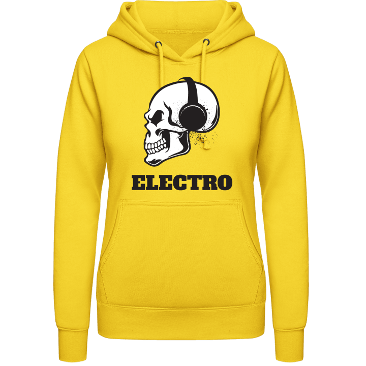 Electro Music Skull Hoodie för kvinnor contain pic