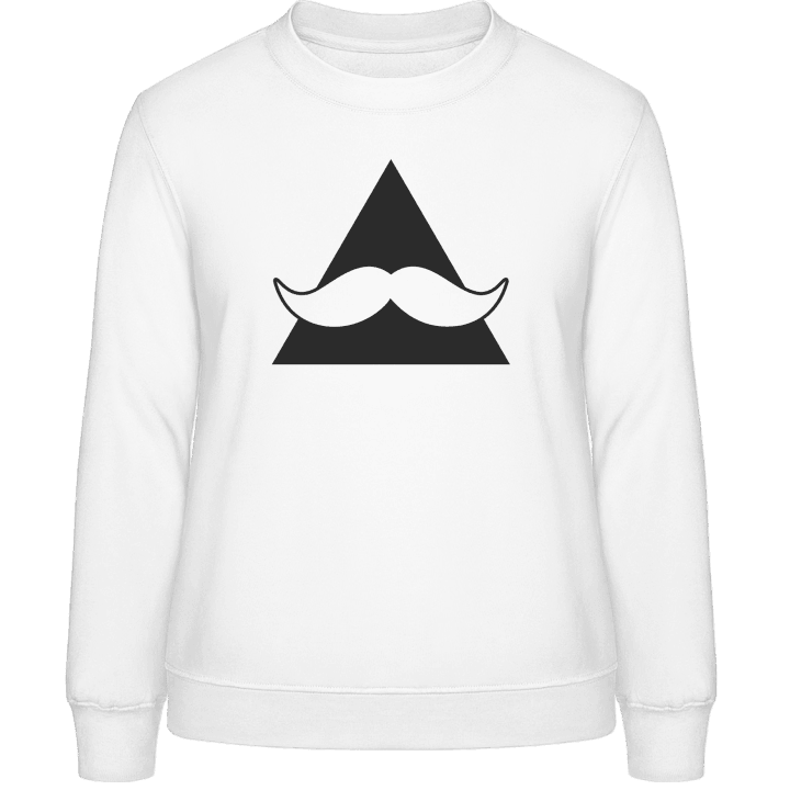 Mustache Triangle Sweatshirt för kvinnor 0 image