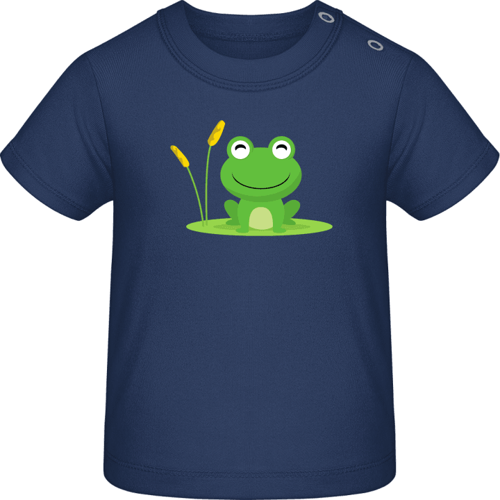 Frog On A Leaf Baby T-skjorte 0 image