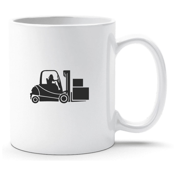 Forklift Truck Warehouseman Design Cup contain pic