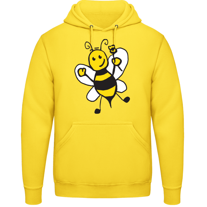 Happy Bee With Flower Felpa con cappuccio 0 image