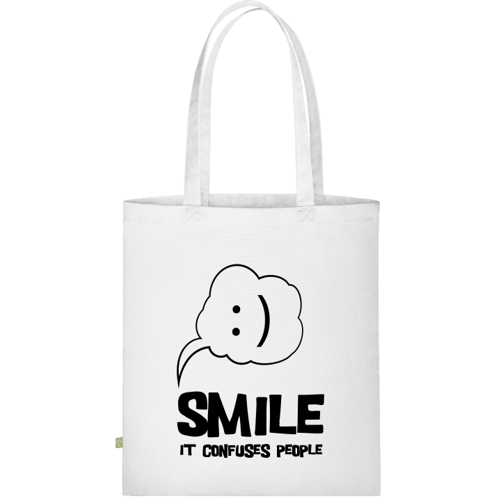 Smile It Confuses People Cloth Bag contain pic