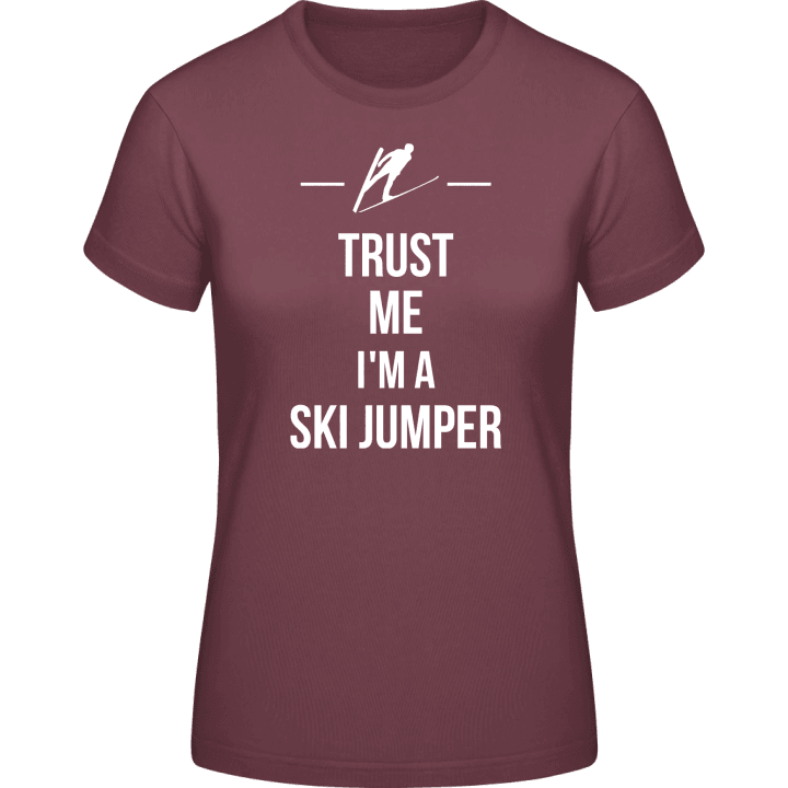 Trust Me I´m A Ski Jumper Maglietta donna contain pic