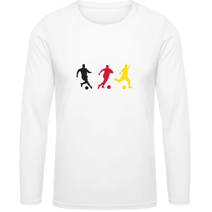 German Soccer Silhouettes Long Sleeve Shirt contain pic