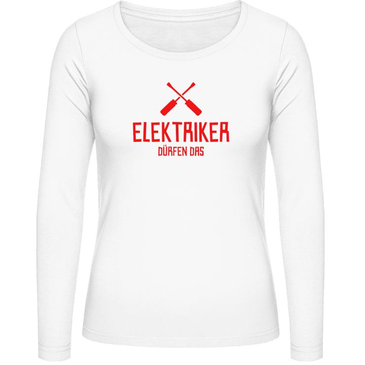 Elektriker dürfen das T-shirt à manches longues pour femmes contain pic