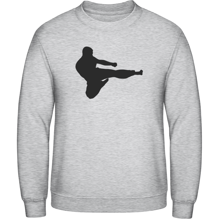 Karate Fighter Silhouette Sweatshirt contain pic