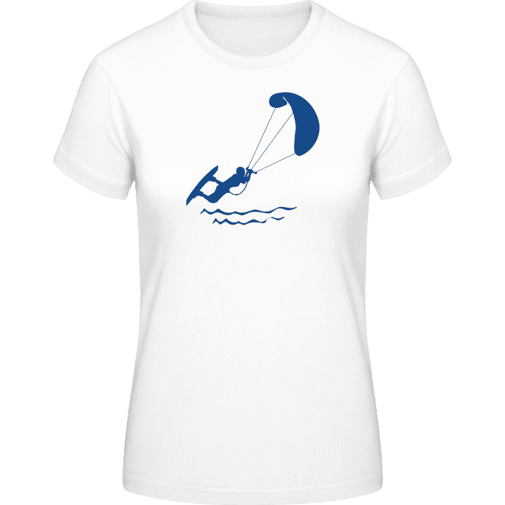 Kitesurfer Silhouette T-skjorte for kvinner contain pic
