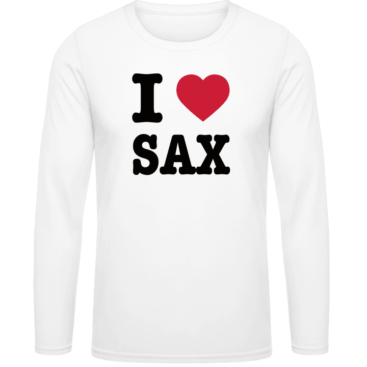 I Love Sax Langermet skjorte contain pic