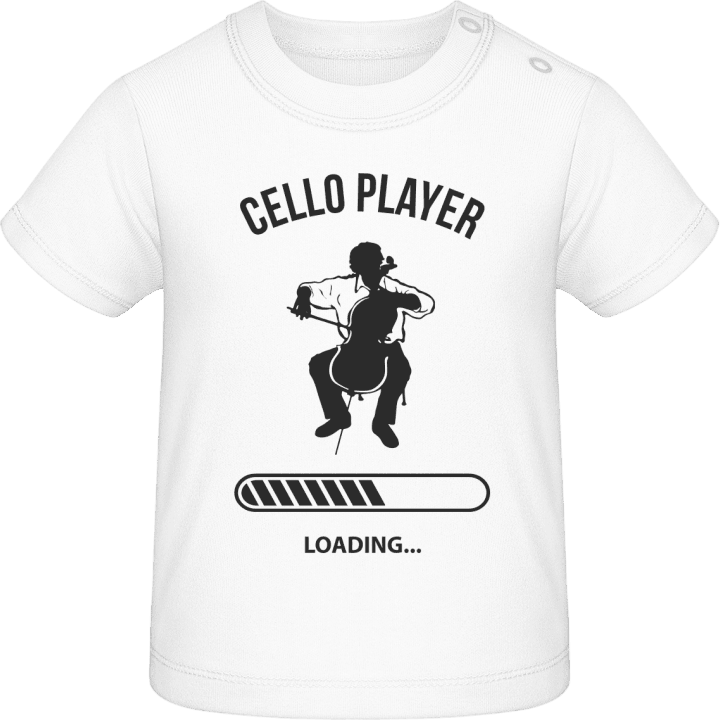 Cello Player Loading T-shirt för bebisar contain pic