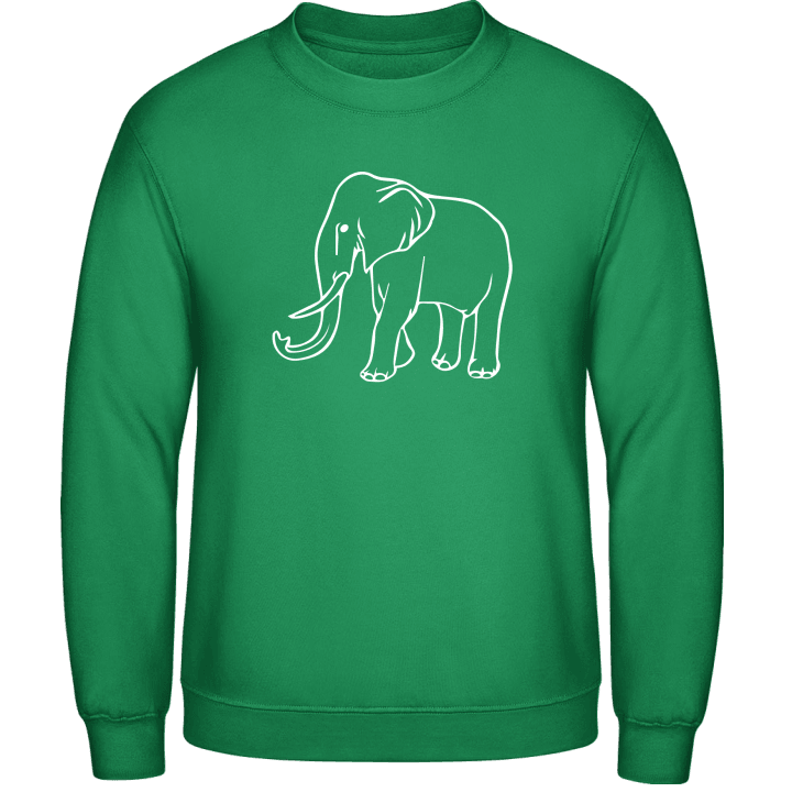 Elephant Outline Silhouette Sweatshirt 0 image