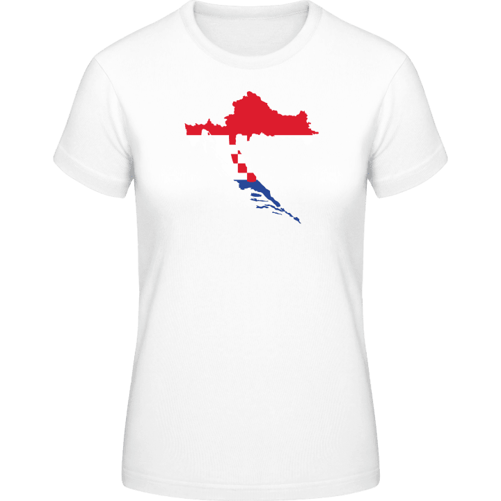 Croatia Map T-skjorte for kvinner contain pic