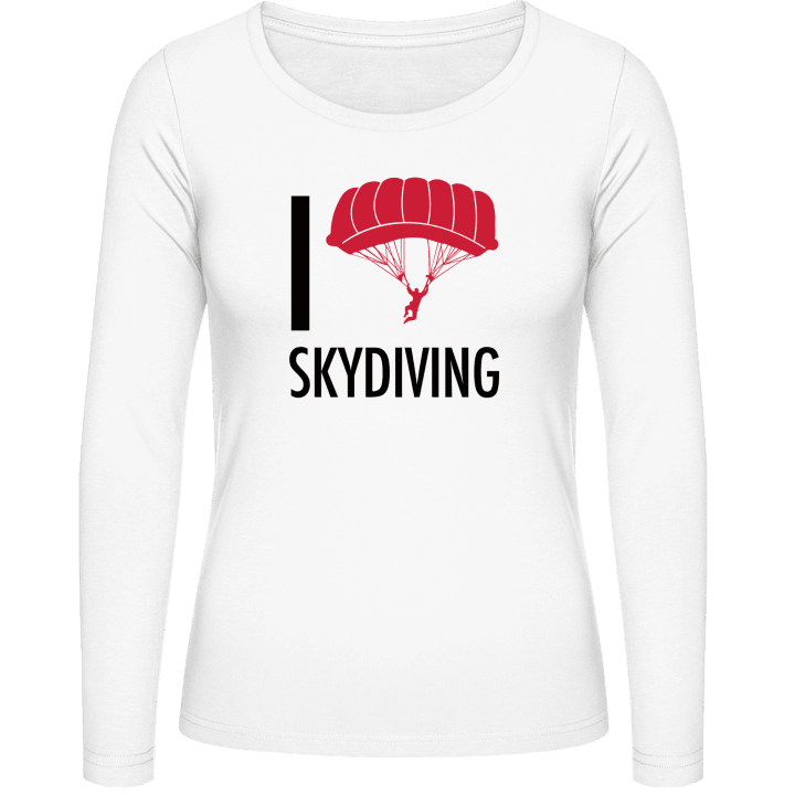 I Love Skydiving Kvinnor långärmad skjorta contain pic