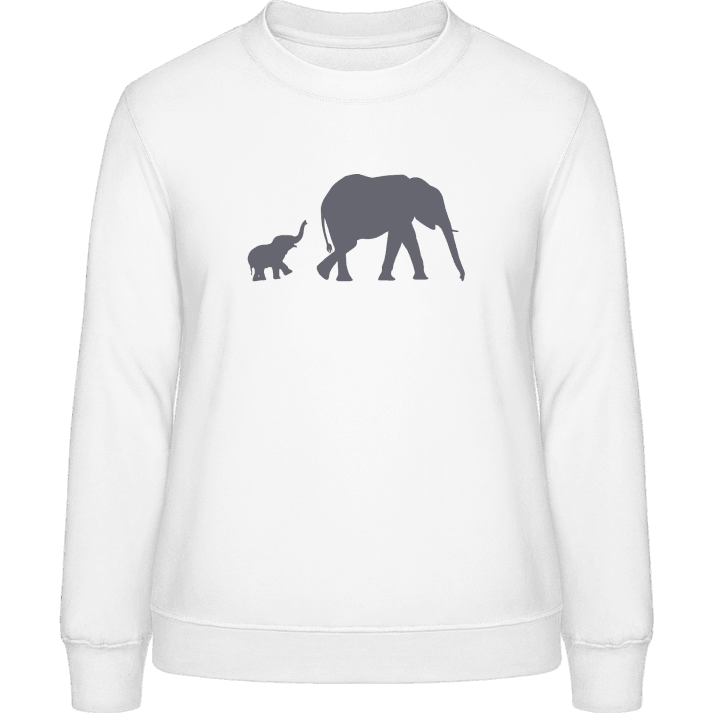 Elephants Illustration Women Sweatshirt 0 image