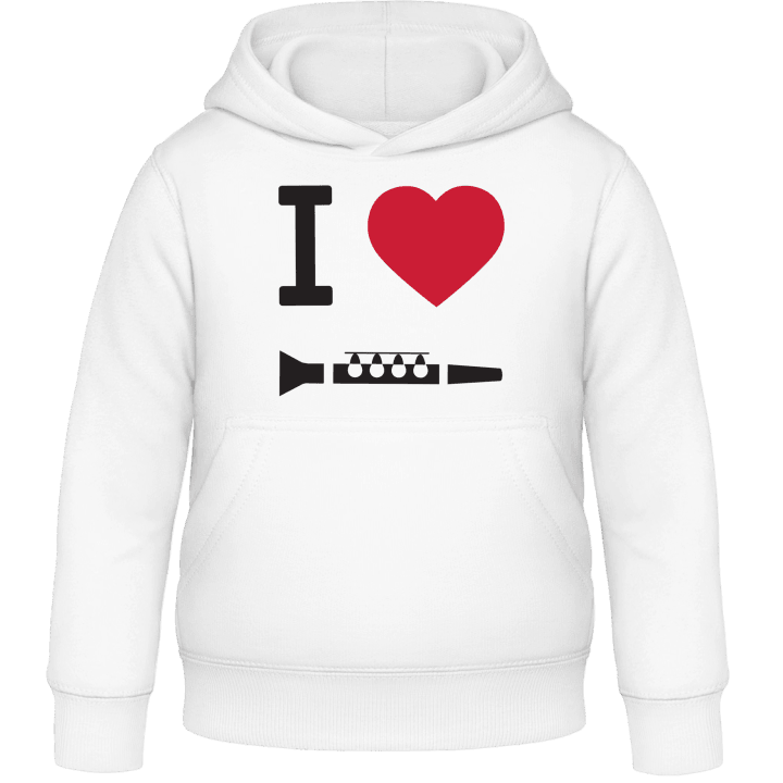 I Heart Clarinet Kids Hoodie contain pic