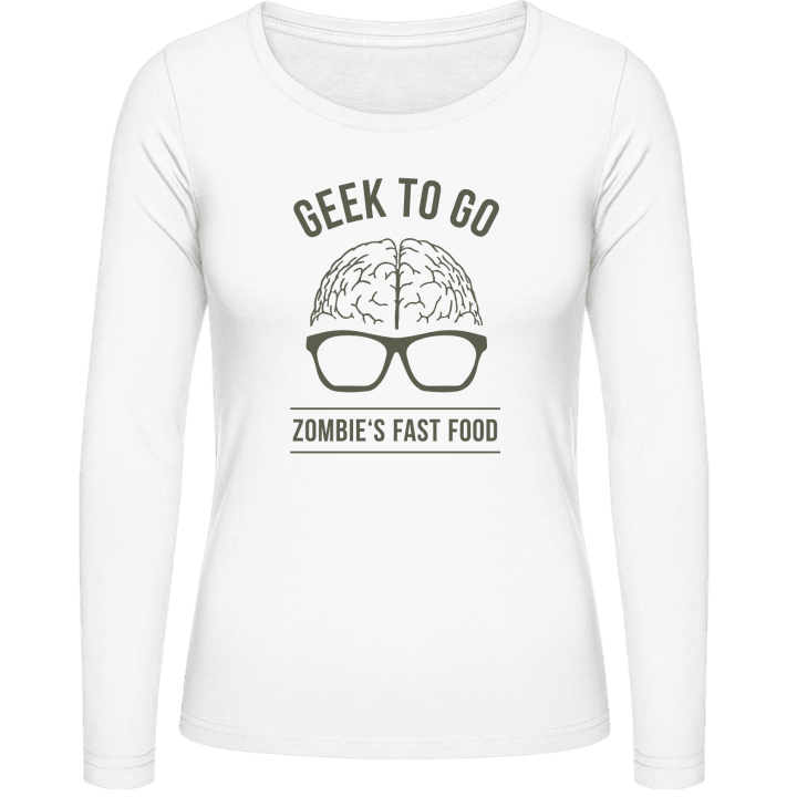 Geek To Go Zombie Food Frauen Langarmshirt 0 image