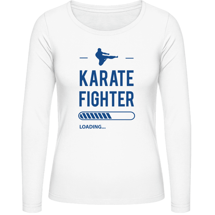 Karate Fighter Loading Vrouwen Lange Mouw Shirt contain pic