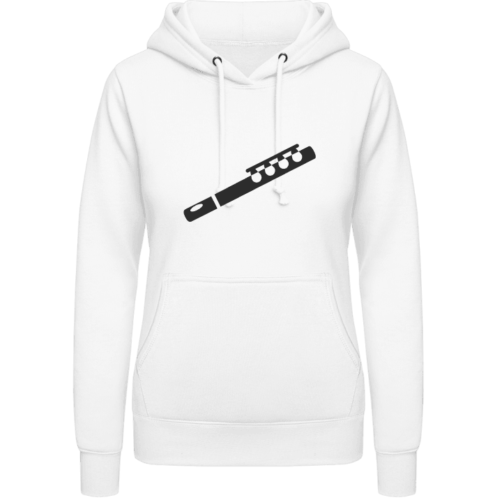 Flute Silouhette Vrouwen Hoodie contain pic