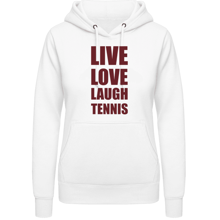 Live Love Laugh Tennis Hoodie för kvinnor contain pic