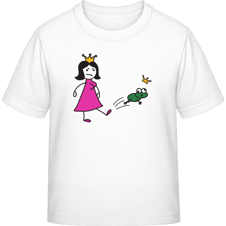 Princess Kicks Off Frog Maglietta per bambini contain pic