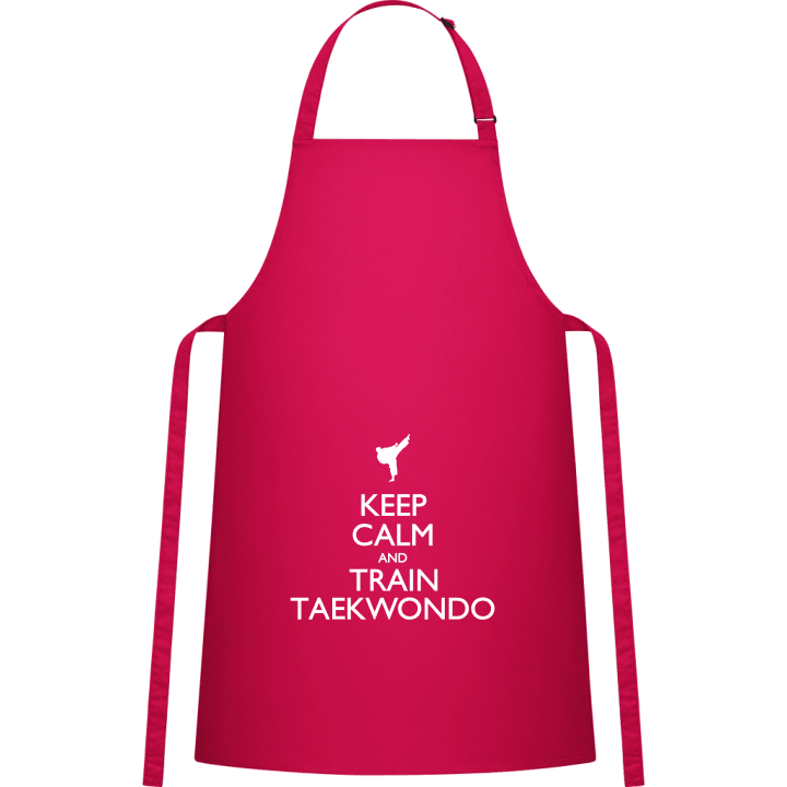 Keep Calm and Train Taekwondo Grembiule da cucina contain pic