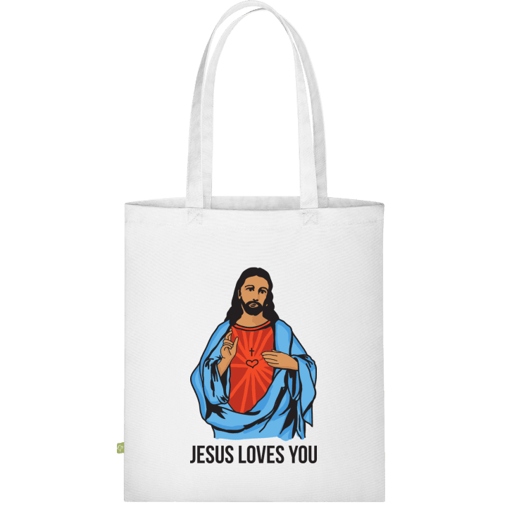 Jesus Loves You Stofftasche contain pic