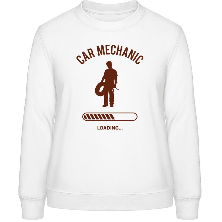 Car Mechanic Loading Sweatshirt för kvinnor contain pic