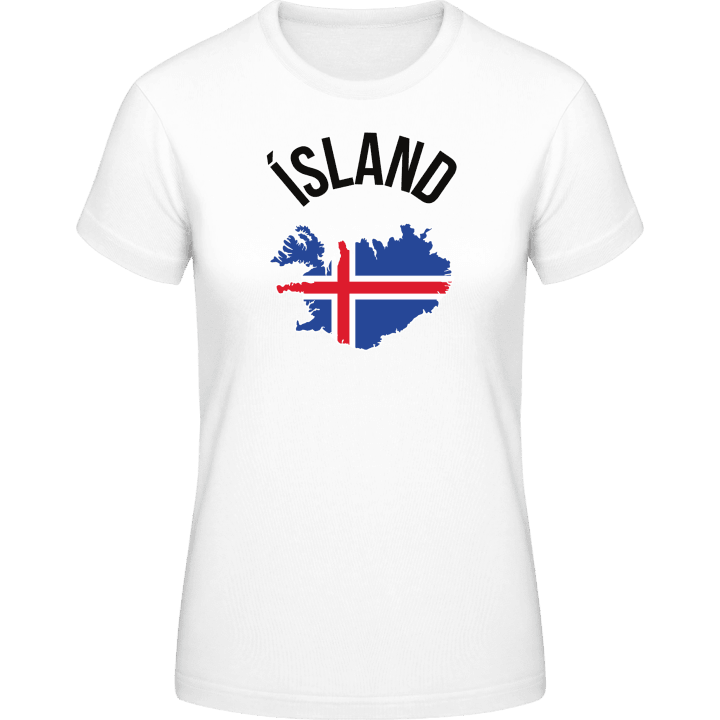 Island Map T-shirt för kvinnor 0 image