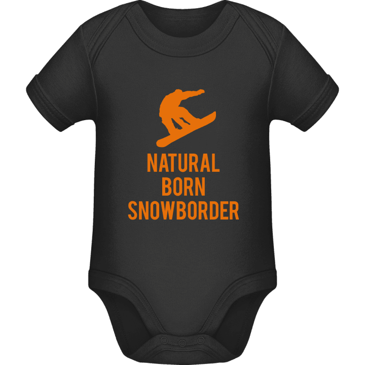 Natural Born Snowboarder Baby romperdress contain pic