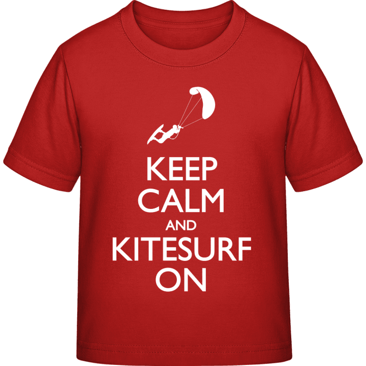 Keep Calm And Kitesurf On Kinderen T-shirt contain pic
