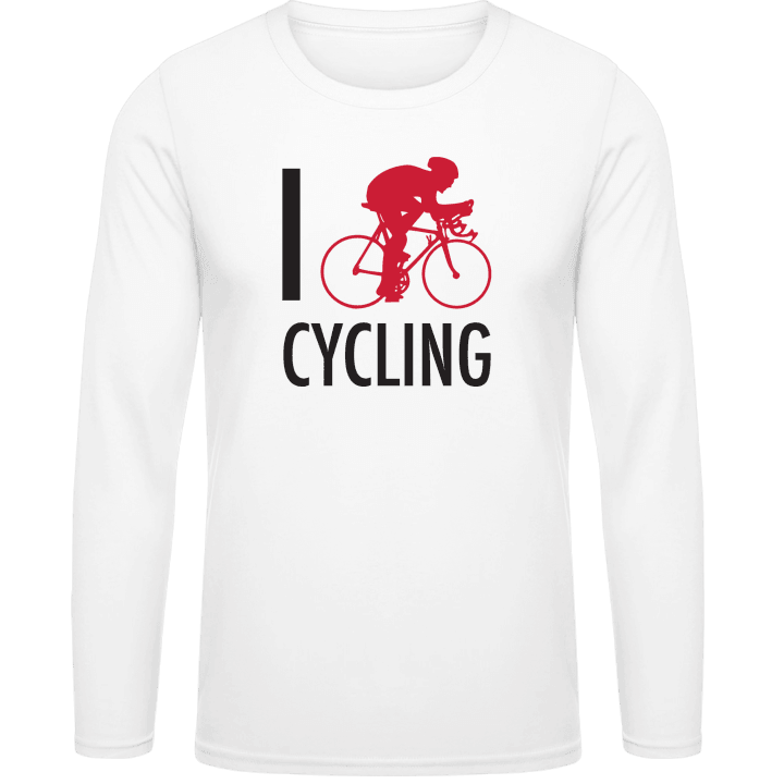 I Love Cycling T-shirt à manches longues contain pic