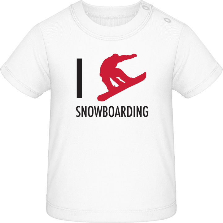 I Heart Snowboarding Baby T-skjorte contain pic