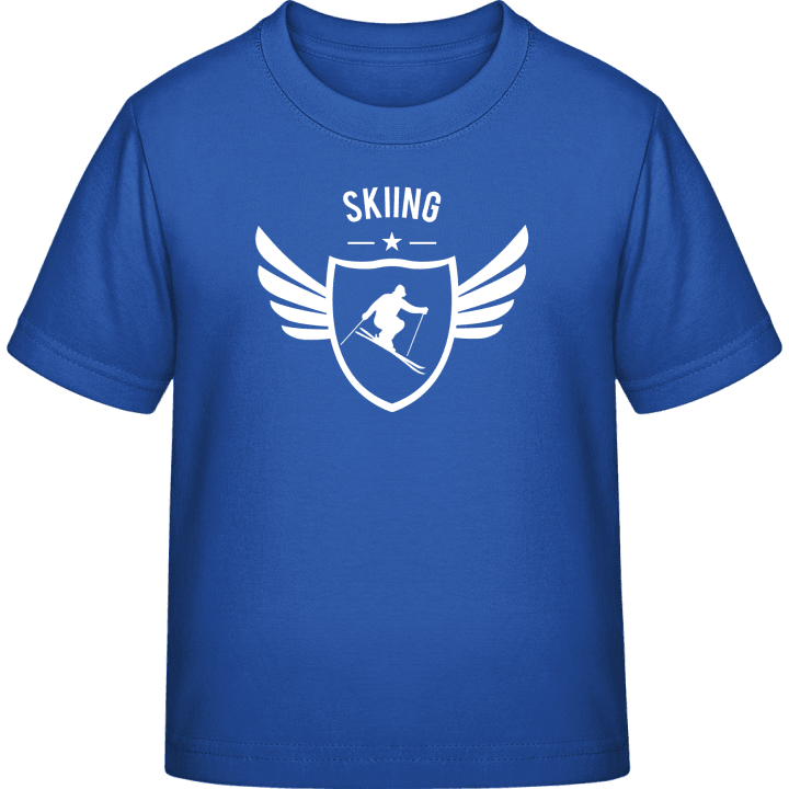 Skiing Winged Camiseta infantil contain pic
