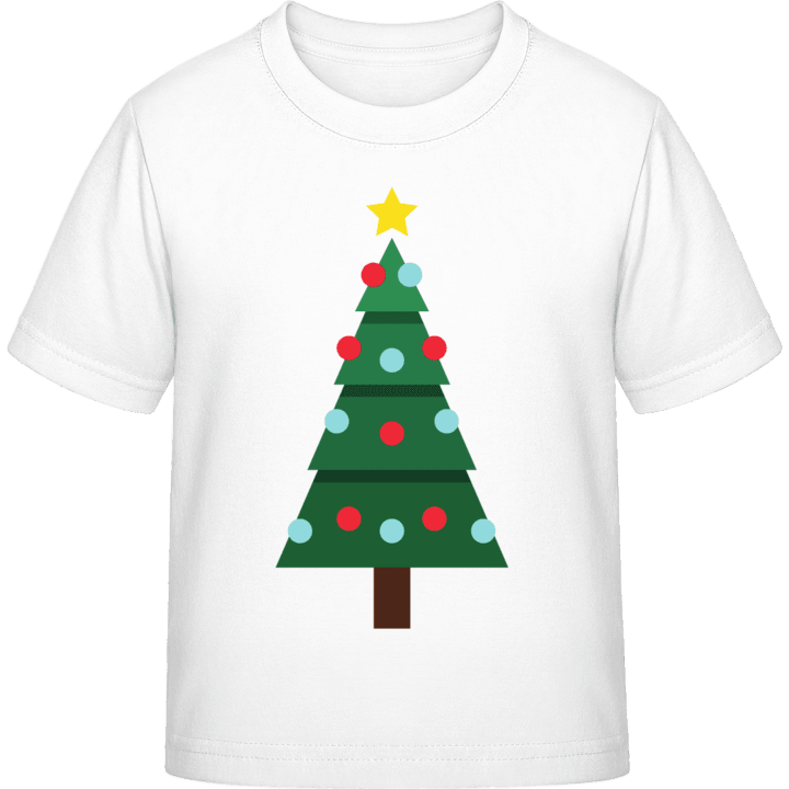 Christmas Tree With Blue And Red Balls Kids T-shirt 0 image