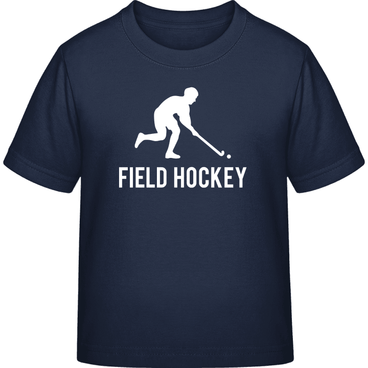 Field Hockey Silhouette T-shirt för barn contain pic